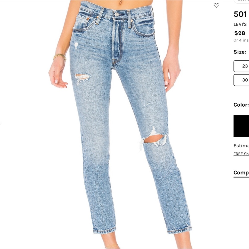 Levi’s Premium 501 Skinny Jean